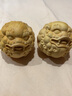 小葉黃楊木文玩手把件木雕刻正宗貔貅轉運抱球鑰匙扣手機掛件手球 （高5公分）抱球貔貅兩只 曬單實(shí)拍圖