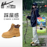 回力（Warrior）官方馬丁靴女鞋秋冬新款英倫風(fēng)鞋戶(hù)外登山短靴子工裝大黃靴棕色37 曬單實(shí)拍圖