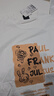 大嘴猴（paul frank）長(cháng)袖t恤男士春秋季純棉內搭上衣服圓領(lǐng)外套男裝打底衫 白色 2XL 曬單實(shí)拍圖