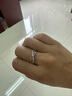 喜鉆18K金時(shí)尚鉆戒女時(shí)尚百搭鉆石戒指珠寶首飾尾戒新年禮物 【現貨】白18K金10分 曬單實(shí)拍圖