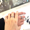 老鳳祥一鹿有你銀情侶戒指一對戒男女七夕情人節(jié)禮物送男女朋友老婆 一鹿有你戒指【品牌專屬禮盒】 曬單實(shí)拍圖