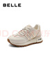 百麗周雨彤同款小金甘25秋復古女商場(chǎng)休閑鞋A8D1DCM5 米色/金色 38 曬單實(shí)拍圖