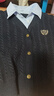 茵曼（INMAN）2025秋冬女裝新款學(xué)院風(fēng)polo領(lǐng)假兩件麻花毛衣英倫針織 藏青 S 曬單實(shí)拍圖