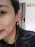 沐嫣愛(ài)心耳釘女高級感輕奢禮物小眾氣質(zhì)耳墜ins潮耳夾耳飾 黑色愛(ài)心耳釘 曬單實(shí)拍圖