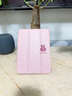 美十美分（MSMF）簡(jiǎn)約油畫(huà)ipad11保護殼2025新款Air7蘋(píng)果平板pro2024保護套三折支架可愛(ài)卡通適用女款硅膠軟殼 全包防摔帶筆槽【透明砂粉色】幸運兔子-69270 iPad mini4/ 曬單實(shí)拍圖