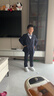 溫格奧 兒童禮服男童西服套裝花童西裝主持人服裝兒童節表演服演出服 外套+襯衫+馬甲+褲子+領(lǐng)結+胸針 140cm建議體重50-58斤 曬單實(shí)拍圖