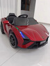 SHAWN BABY兒童電動(dòng)車(chē)四輪汽車(chē)充電玩具可坐人男女寶寶小孩遙控蘭博基尼造型 烤漆紅：四驅-皮座-剪刀門(mén)-遙控 曬單實(shí)拍圖