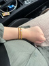 CRD克徠帝黃金手鏈南瓜串珠足金999手串古法空心送女友節日禮物 9.5g|約16.25cm 曬單實(shí)拍圖