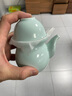 華光國瓷 華青瓷骨瓷旅行茶具快客杯  便攜泡茶杯一壺一杯 悅客 2頭茶具禮盒裝 曬單實(shí)拍圖