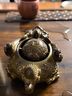 傳承令招財貔貅財源滾滾茶寵擺件感溫變色噴水可養茶桌茶盤(pán)茶玩配件 金色 曬單實(shí)拍圖