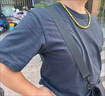 吉財運假一賠十黃金項鏈男款金包銀霸氣三合一間珠大金鏈子顯大霸氣款男 包金3克8mm項鏈約35克 曬單實(shí)拍圖