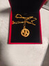 中國黃金（CHINA GOLD）蛇盤(pán)兔黃金吊墜足金生肖蛇項鏈本命老情人節生日禮物送女朋友老婆 蛇盤(pán)兔吊墜瓜子扣約2.6g【配約1.65g足金鏈】 曬單實(shí)拍圖