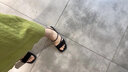 綠姍涼鞋女法式仙女風(fēng)平底涼鞋女夏季時(shí)尚配裙子2024新款高級羅馬沙灘 黑色 38 (240mm) 正碼 曬單實(shí)拍圖