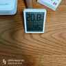得力（deli）室內電子溫濕度計/表辦公家用壁掛桌面嬰兒房辦公用品兒童老人生日禮物帶時(shí)間+表情顯示LE517 曬單實(shí)拍圖