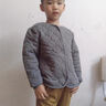 羅蒙兒童保暖衣男童保暖褲內(nèi)搭冬季女童蠶絲棉服內(nèi)膽 單上衣灰色 140 曬單實(shí)拍圖