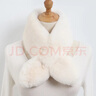 達芬奇密碼 尖角日系冬季流行時(shí)尚可愛(ài)仿獺兔毛純色圍脖 尖角奶白 曬單實(shí)拍圖