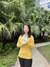 MO EYES魔眼 高爾夫手套女士真皮進口羊皮魔術(shù)貼防滑透氣雙手golf 雙手 白黑色 19 碼 曬單實拍圖