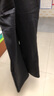 浪莎黑色微喇叭褲女冬季2025新款加絨加厚馬蹄褲高腰顯瘦休閑褲子 曬單實(shí)拍圖