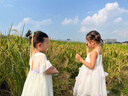 班喜迪女童夏季連衣裙2025新款洋氣兒童吊帶裙夏裝女寶寶公主裙周歲禮服 粉色 120 曬單實(shí)拍圖