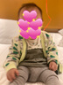 巴拉巴拉寶寶毛衣嬰兒針織衫男童女童開衫春秋款可愛時尚 冷蛾黃30904 80cm 曬單實拍圖
