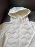 鴨鴨品牌輕薄羽絨服男女短款春秋新款雙拼連帽加大碼保暖內(nèi)膽情侶外套 米白色 男女同款 L (175) （建議131斤-145斤） 曬單實(shí)拍圖