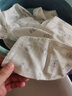拉比嬰兒內(nèi)衣套裝夏薄款男女寶寶全開服套裝打底睡衣套裝 米白 66 曬單實拍圖