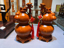 花梨木雕葫蘆擺件大號實(shí)木雕刻工藝品客廳裝飾風(fēng)水?dāng)[件喬遷禮物 C款：花梨木 如意葫蘆 【一對】 高30厘米 曬單實(shí)拍圖