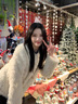 舒芳蝶（shufangdie）小香風羊羔毛外套女2024冬季新款小個子寬松加厚白色毛毛上衣棉服 米白 M 曬單實拍圖