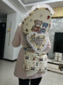 桑紀（SANGJI）嬰兒老式傳統背帶嬰兒寶寶后背式冬季加棉云南貴州四川背被背扇 黃色小熊(四季款) 曬單實(shí)拍圖