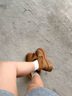 凡小如厚底馬丁靴女2025新款復(fù)古磨砂兩穿百搭短靴機(jī)車女靴工裝大黃靴 駝色 37 曬單實(shí)拍圖