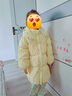 笛莎童裝女童中長(cháng)款羽絨服2024冬季新款國風(fēng)款立體盤(pán)扣時(shí)尚連帽厚外套 奶油黃 130 曬單實(shí)拍圖