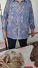 胖太太加肥加大碼品牌服裝胖奶奶裝上衣中老年女裝襯衫特體200斤開衫春夏裝特超大號媽媽胖女人時尚顯瘦的 2078款10號色 5XL建議165-185斤 曬單實拍圖