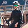 蘭帕達蘭帕達夏季騎行短袖女 自行車(chē)運動(dòng)透氣上衣 女款山地車(chē)騎行服飾 黑色長(cháng)袖 XL 曬單實(shí)拍圖