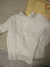林中尋日系原單女襯衫尾貨女裝剪標梅花刺繡白襯衫女秋款休閑打底 8002長(cháng)袖 均碼 曬單實(shí)拍圖
