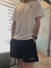 李寧 運動(dòng)服套裝男夏季薄款速干短袖T恤新款男士跑步訓練休閑短褲 標準白套裝【速干】 L 曬單實(shí)拍圖