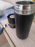 禾艾蘇（heisou） 茶水分離杯保溫杯男女士高顏值水杯304不銹鋼泡茶杯便攜杯子 睿智黑-500ml 曬單實(shí)拍圖