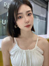 在野大圈圈耳環(huán)女小眾設(shè)計(jì)金屬耳圈復(fù)古港風(fēng)耳釘高級感女夸張夏季耳飾 小號3CM耳圈耳環(huán)金色925銀針 曬單實(shí)拍圖