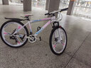 鳳凰（Phoenix）山地自行車(chē)成人學(xué)生青少年12到18歲變速城市賽車(chē)騎行單車(chē)全軸承 白藍輻條-高碳鋼-全軸承 24寸 適合145-165CM 24速頂配版 曬單實(shí)拍圖