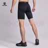 卡爾美（KELME）男士運動(dòng)緊身短褲彈力壓縮褲吸濕排汗健身褲足球透氣鏟球褲 黑色 2XL 曬單實(shí)拍圖
