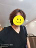 兆君2024春夏桑蠶絲新款氣質V領上衣女時尚洋氣褶皺短袖真絲女裝 黑色 2XL 曬單實拍圖