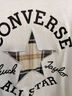 Converse匡威兒童童裝兒童長袖t恤秋季新款中大童假兩件上衣t恤長袖 古典白 130 /64 【建議身高116-122cm】 曬單實(shí)拍圖