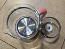 適用美的養(yǎng)生壺配件通用壺體壺身單壺玻璃杯燒水壺高硼硅 四環(huán)粉色 曬單實(shí)拍圖
