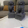 石獅子擺件看門(mén)石雕石頭青石小家用門(mén)前門(mén)口庭院原石雕刻整石雕刻 精雕高20長(cháng)11寬9厘米一對 正臉 曬單實(shí)拍圖