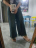 妙奕嘉直筒牛仔褲女褲子秋季休閑寬松闊腿褲復古小個(gè)子高腰長(cháng)褲2025新款 毛邊闊腿牛仔裙褲【藍色】 常規 M 【建議95-110斤】 曬單實(shí)拍圖