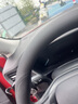 德言汽車方向盤套四季通用男女透氣防滑吸汗超薄款保護(hù)套真皮車用把套 福特銳際領(lǐng)裕EVOS領(lǐng)界猛禽?？怂?超薄【圓形】雙色線（不帶車標(biāo)） 曬單實(shí)拍圖