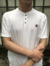 PRIDEME輕奢夏季薄款冰感中式仿亞麻短袖白色t恤男修身立領(lǐng)中國風(fēng)半袖男 SEJN8599-白色 XL 【體重建議：130-150斤】 曬單實(shí)拍圖