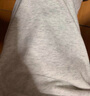 PMOG抽繩加絨運(yùn)動(dòng)休閑褲女秋冬新款寬松顯瘦百搭直筒衛(wèi)褲闊腿褲潮ins 淺灰色[春秋薄款] 常規(guī) M 曬單實(shí)拍圖
