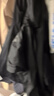 啄木鳥莫代爾打底衫女內(nèi)搭雙u領(lǐng)長袖t恤洋氣外穿上衣薄款 黑色 M 曬單實拍圖