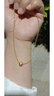 GPWFLI·冰璃 越南沙金色項鏈女金色素鏈子彩金裸鏈鎖骨鏈無(wú)吊墜情人節禮物 水波鏈45cm 曬單實(shí)拍圖