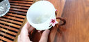 陶福氣琺瑯彩手把茶水杯女創(chuàng)意花茶杯家用茶杯泡茶琉璃茶杯子水晶玻璃杯 玉瓷手把杯-百合 曬單實拍圖